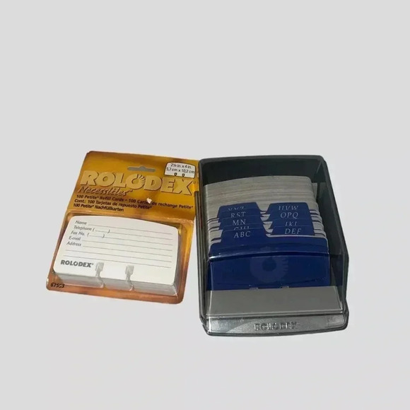 Rolodex S310C Covered Index Card Organizer + 2x4 Blank Cards - Picture 1 of 4